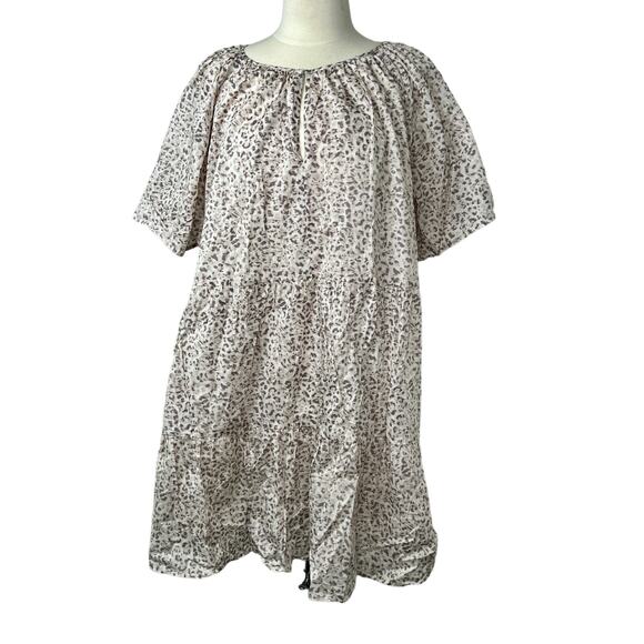 Rails Size XL Cotton Mini Clarissa Dress Watercolor Cheetah - Picture 2 of 16